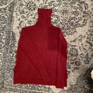Jcrew Womens maroon turtleneck